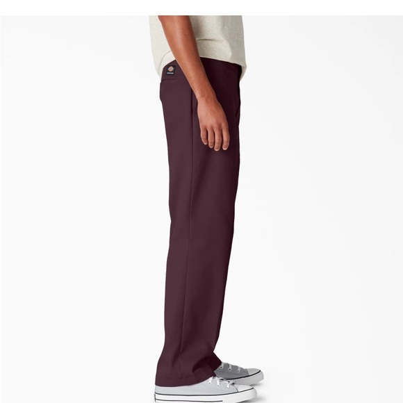 Dickies Skateboarding Regular Fit Twill Pant - Maroon - Picture 4 of 5